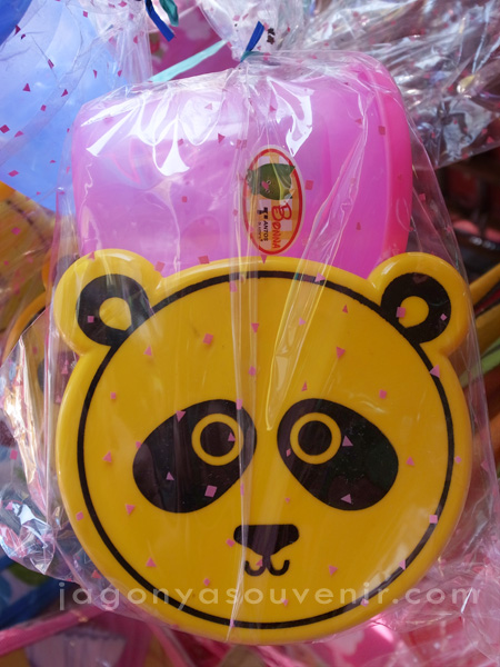 Paket Hemat Kotak Makan Panda + Tumbler Plastik Mini @10.000